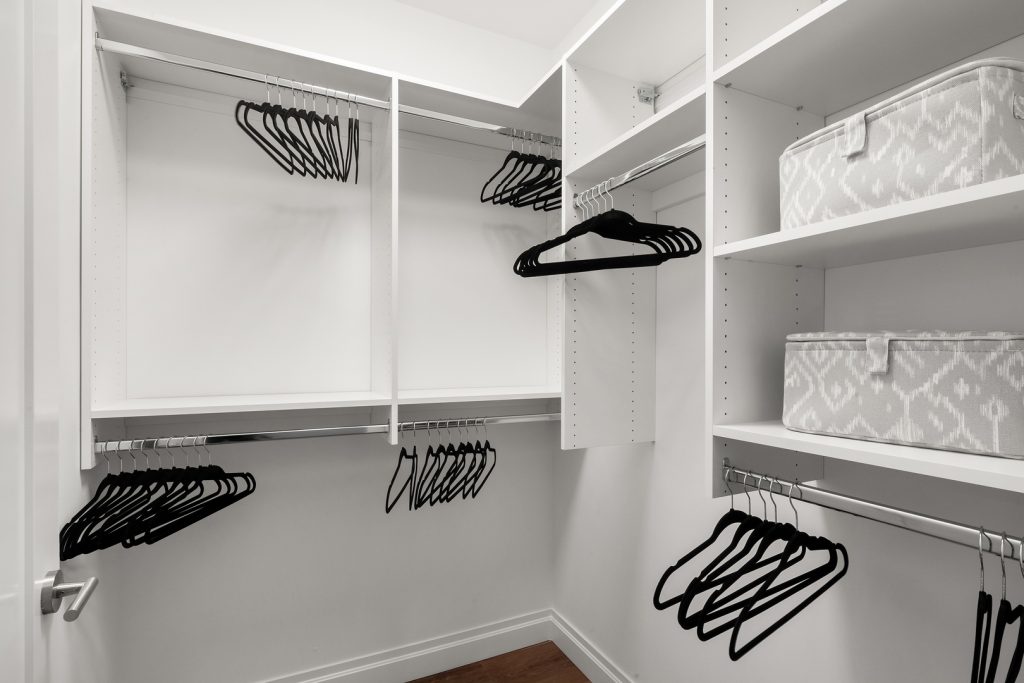 Walk-in closet.