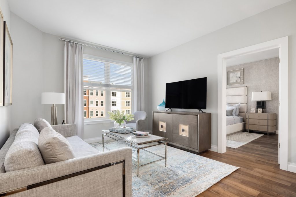 Living room wide view.