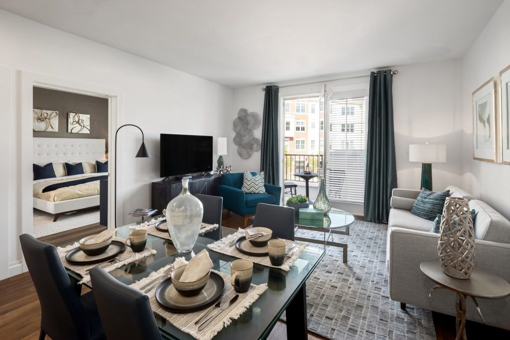 Living and dining area.